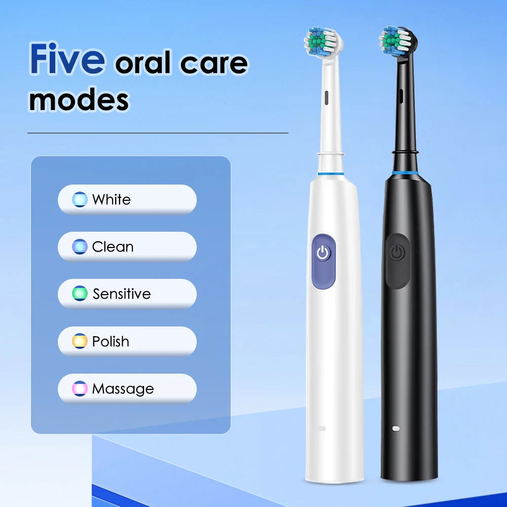 Intelligent Rotating Electric Toothbrush Rechargeable Rotary Toothbrush - 5