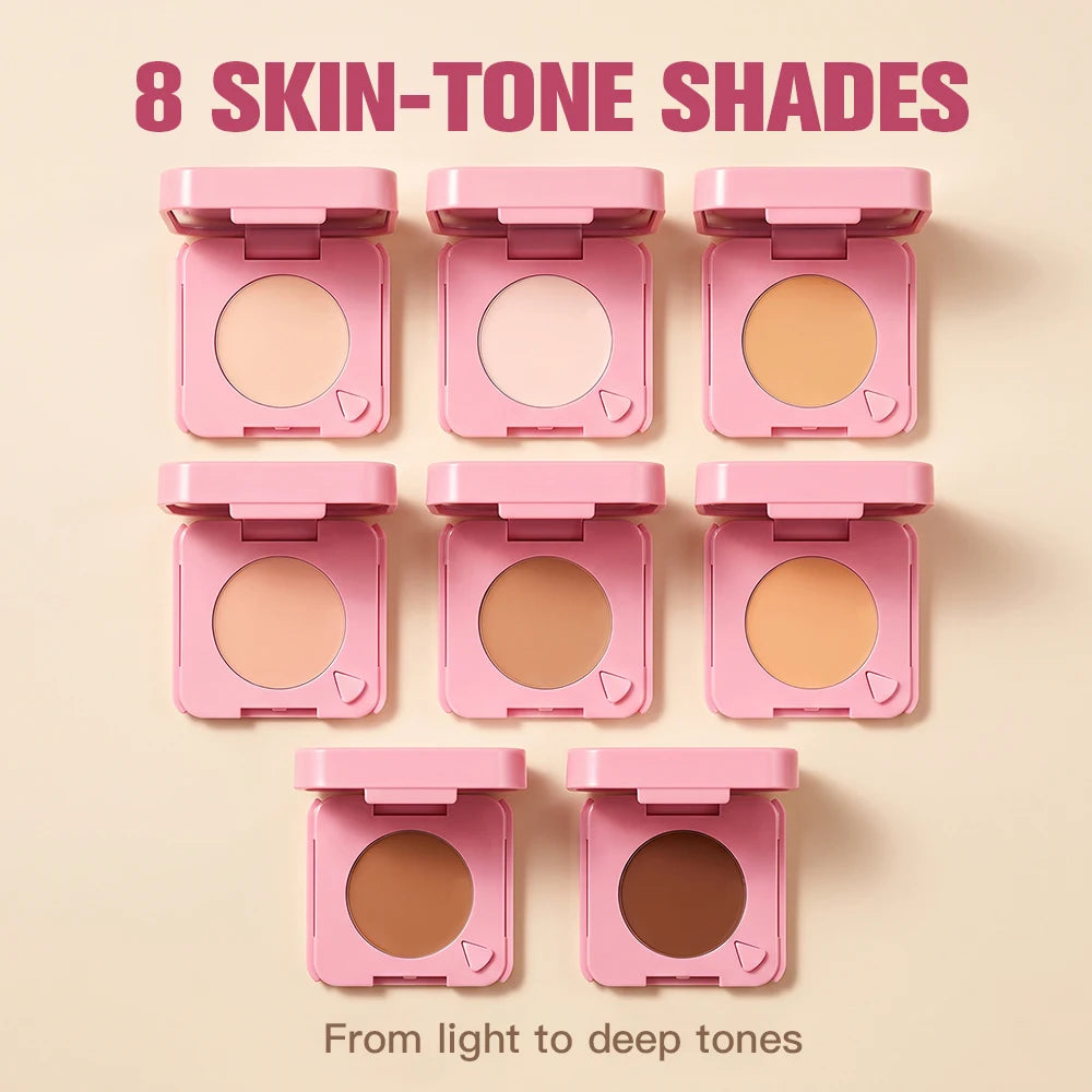Pressed Powder Oil Control Matte Setting Face Makeup Compact - 2