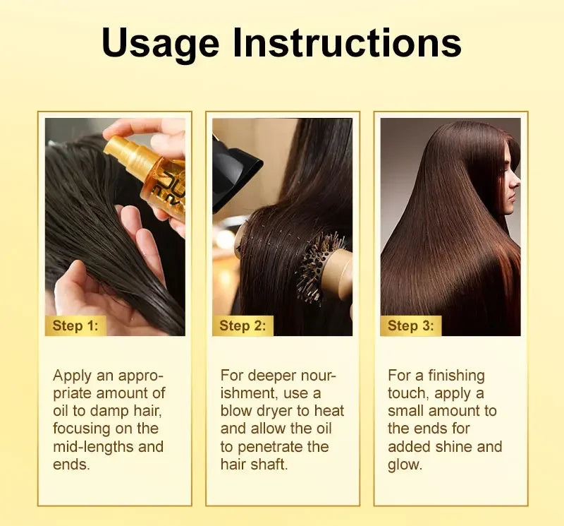 PURC Morocco Oil Nourishing Hair Serum & Repair Treatment