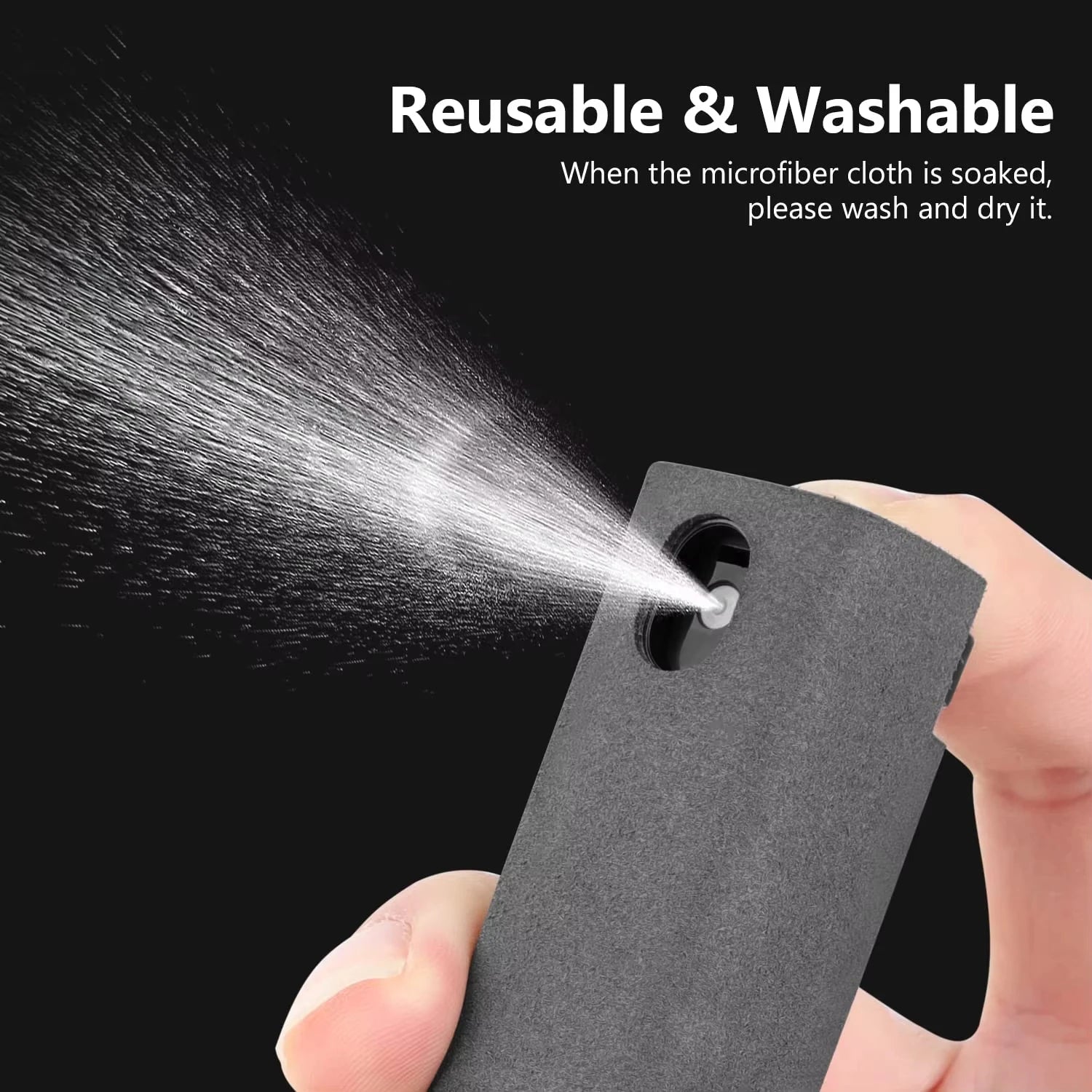 2 in 1 Screen Cleaner Spray and Microfiber Cloth for Phones and Tablets