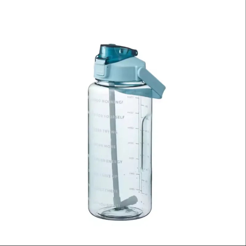 2L Motivational Water Bottle with Straw Large Sports Fitness Jug - 13