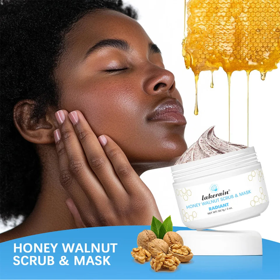 Honey Walnut Facial Scrub and Exfoliating Mask
