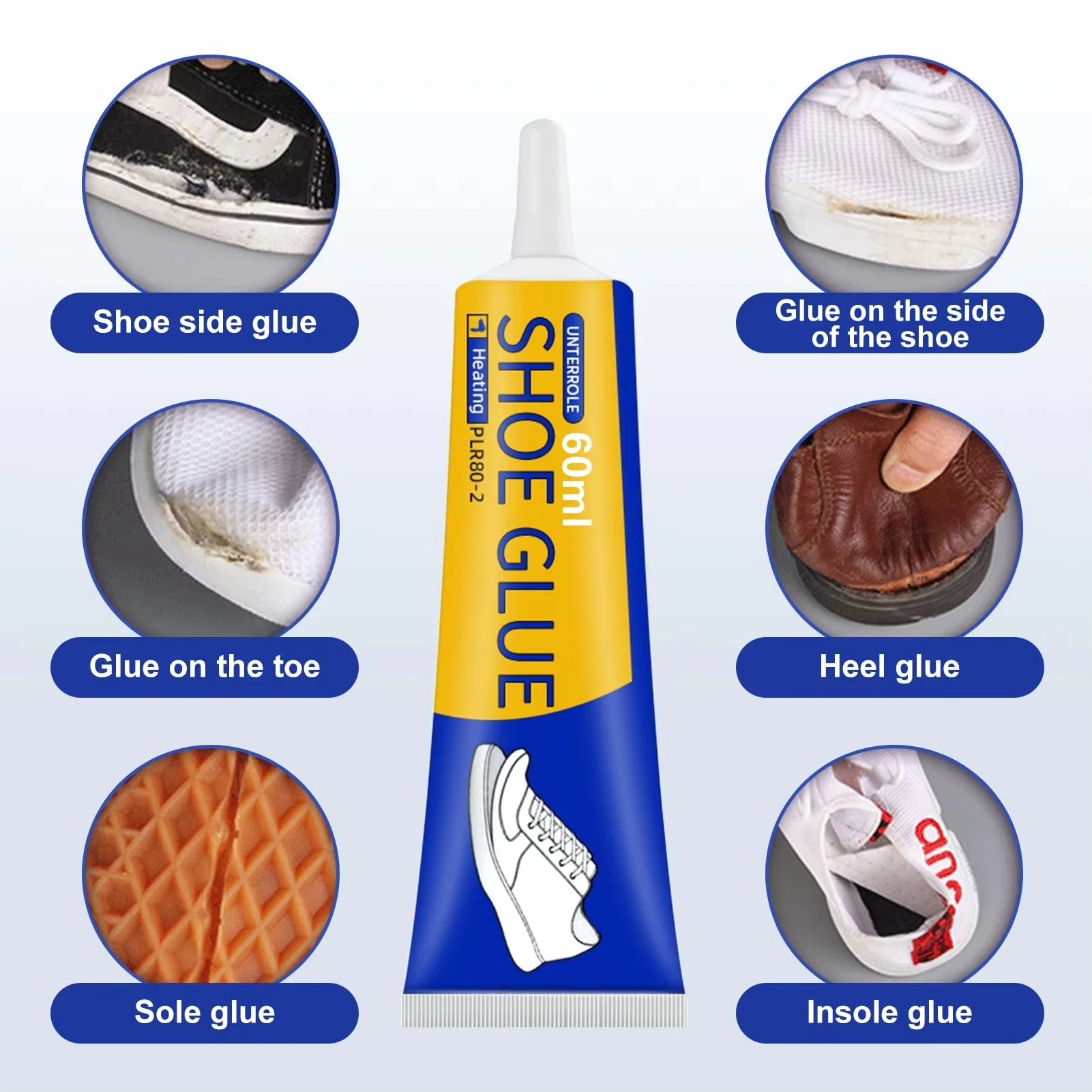 Strong Shoe Repair Glue Waterproof Adhesive for Sneakers and Leather - 10