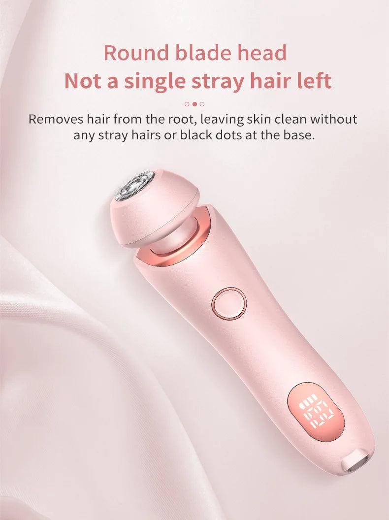 2 in 1 Women Electric Shaver Dual Head Bikini Trimmer Hair Remover