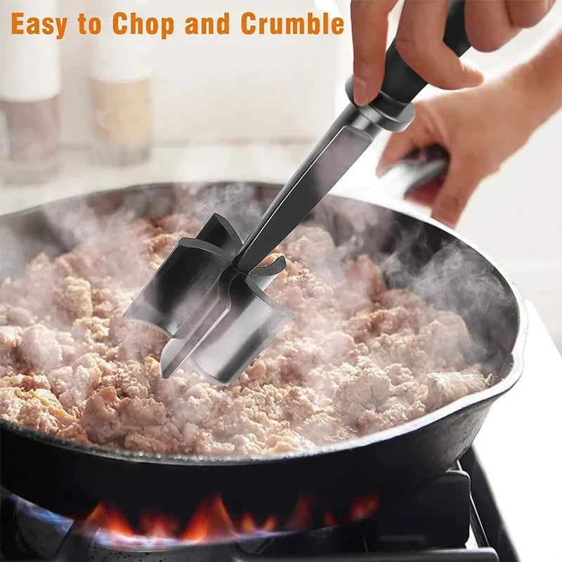 Handheld Meat Chopper Masher Ground Beef Smasher Kitchen Tool