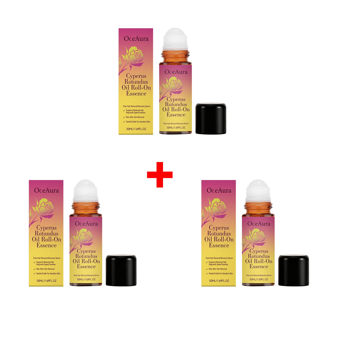 OceAura Cyperus Rotundus Roll On Oil Essence Post Hair Removal Care