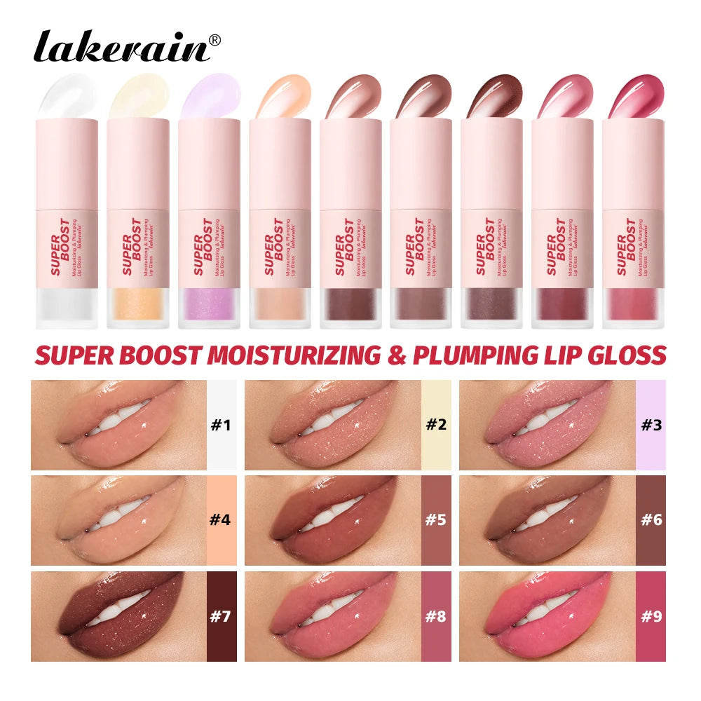 Lakerain Plumping Lip Gloss Hydrating Mirror Shine Lip Gloss