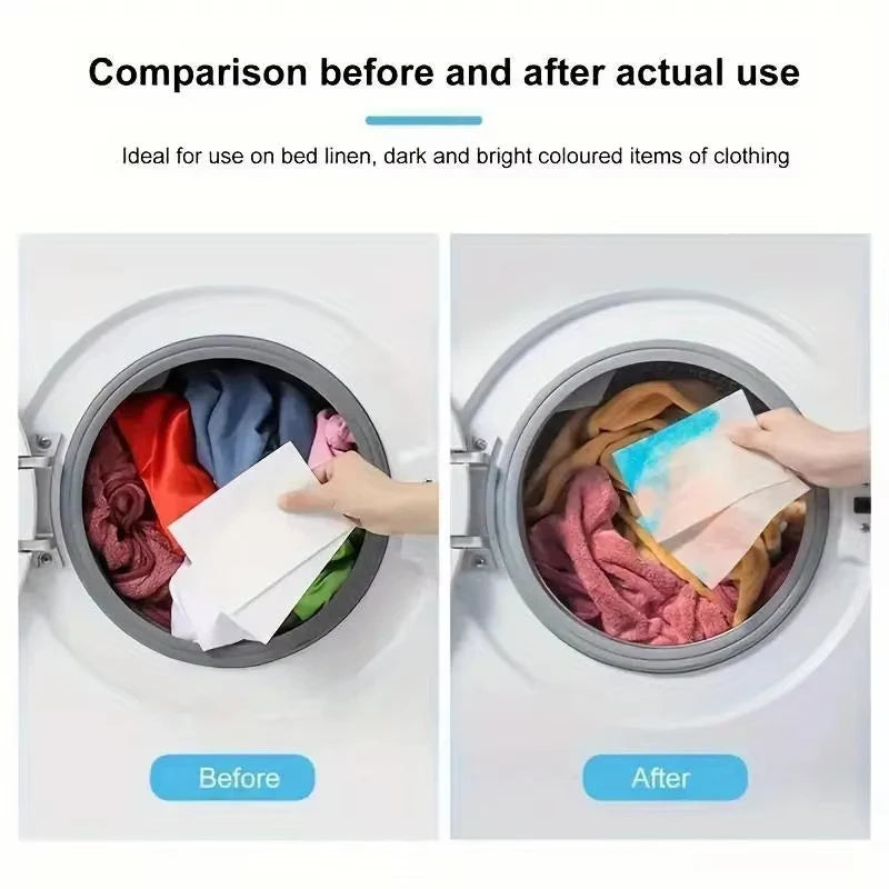 Laundry Color Catcher Sheets Anti Staining Dye Absorption Paper 50-150pcs - 2