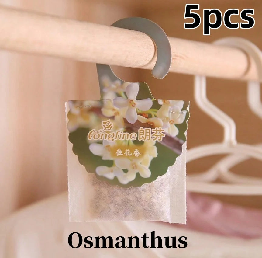 5 10 Pack Wardrobe Hanging Sachets Air Freshener Closet Odor Eliminator - 16