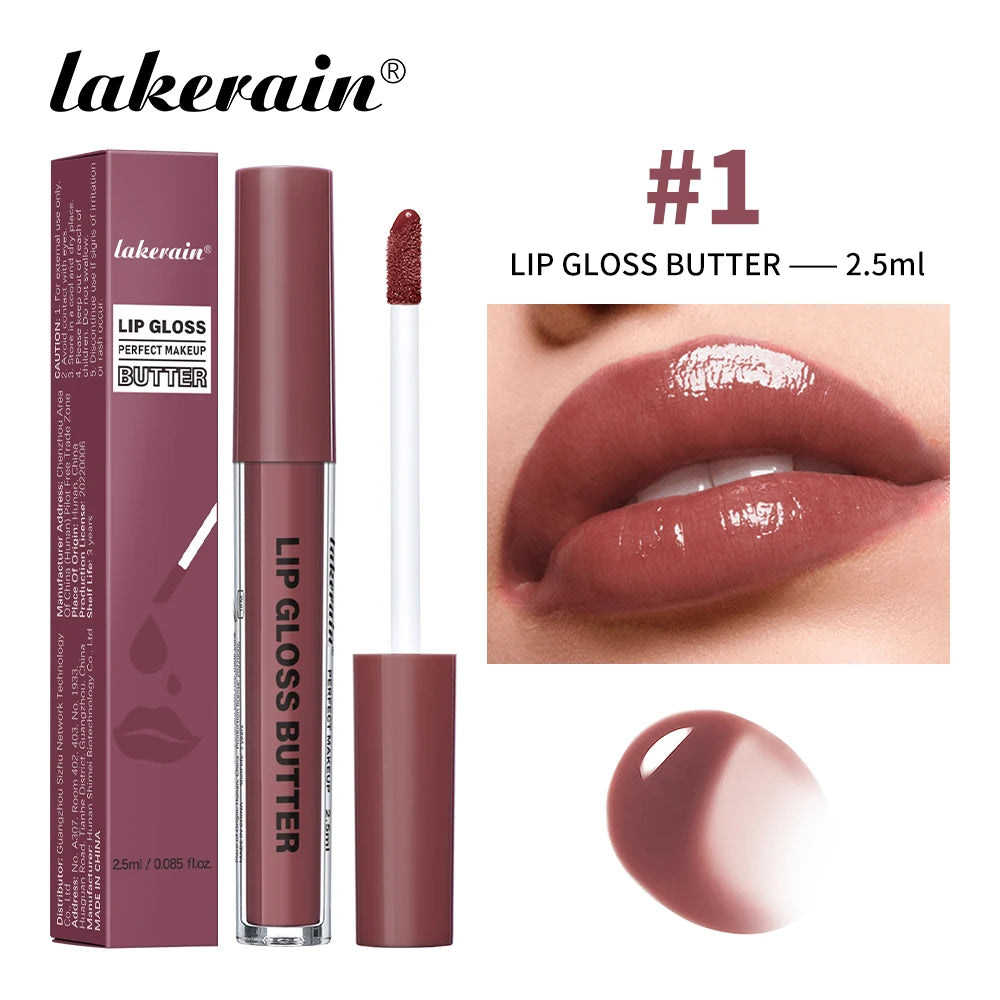Lakerain Moisturizing Mirror Lip Gloss Butter Liquid Lip Makeup