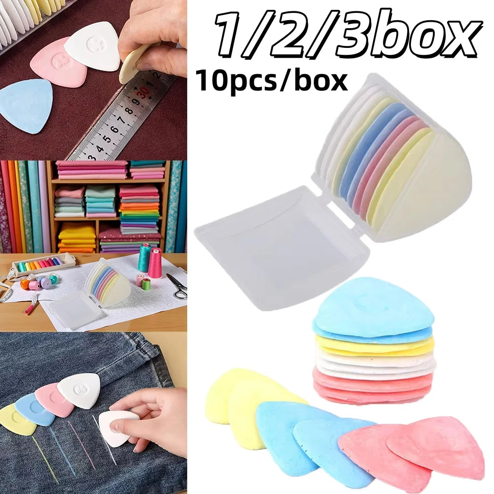 Triangle Tailors Chalk Set Erasable Fabric Marker for Sewing Quilting - 1