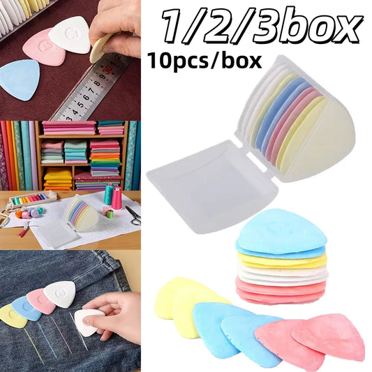 Triangle Tailors Chalk Set Erasable Fabric Marker for Sewing Quilting