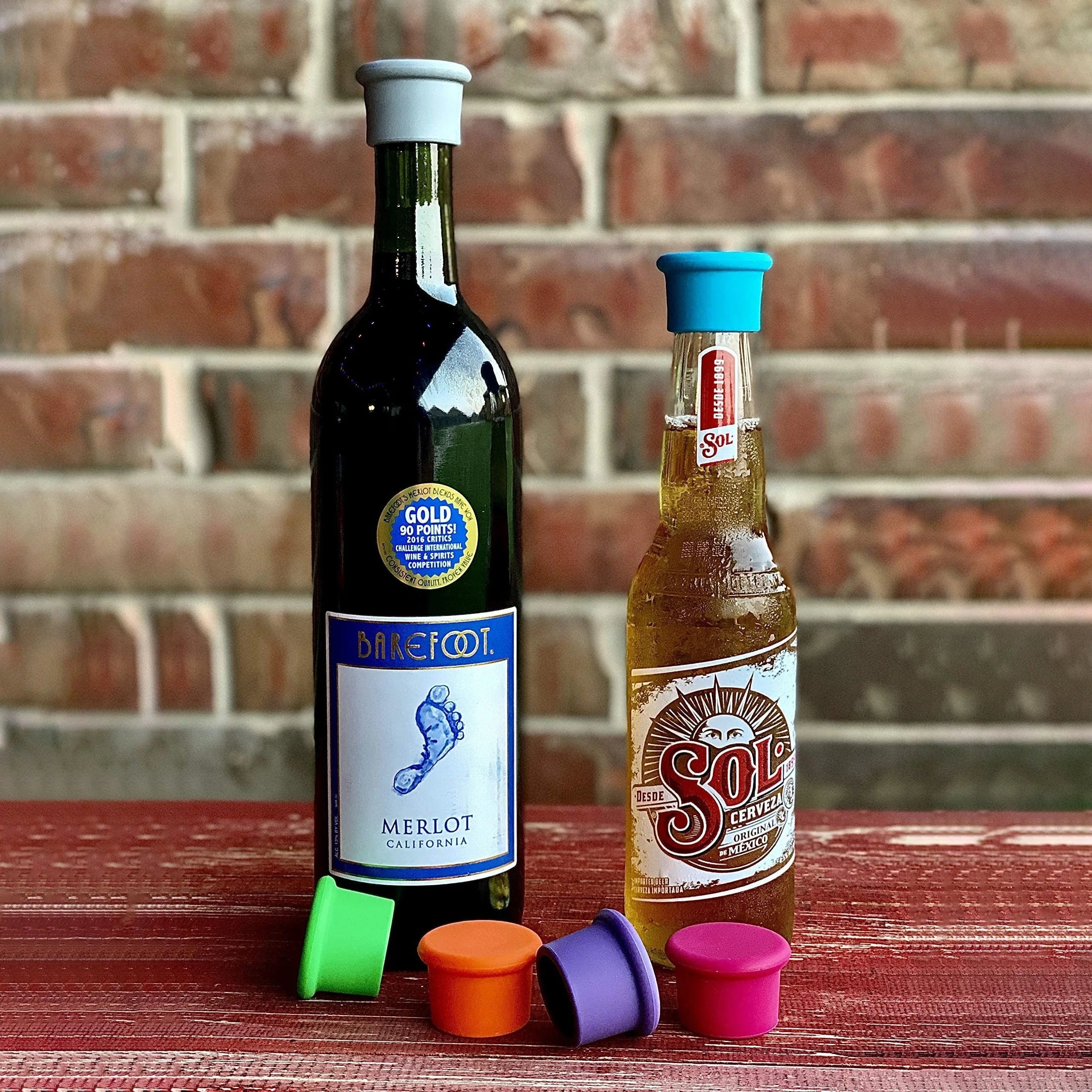 Reusable Silicone Wine Bottle Stopper Leak Proof Fresh Keeping Cap - 2