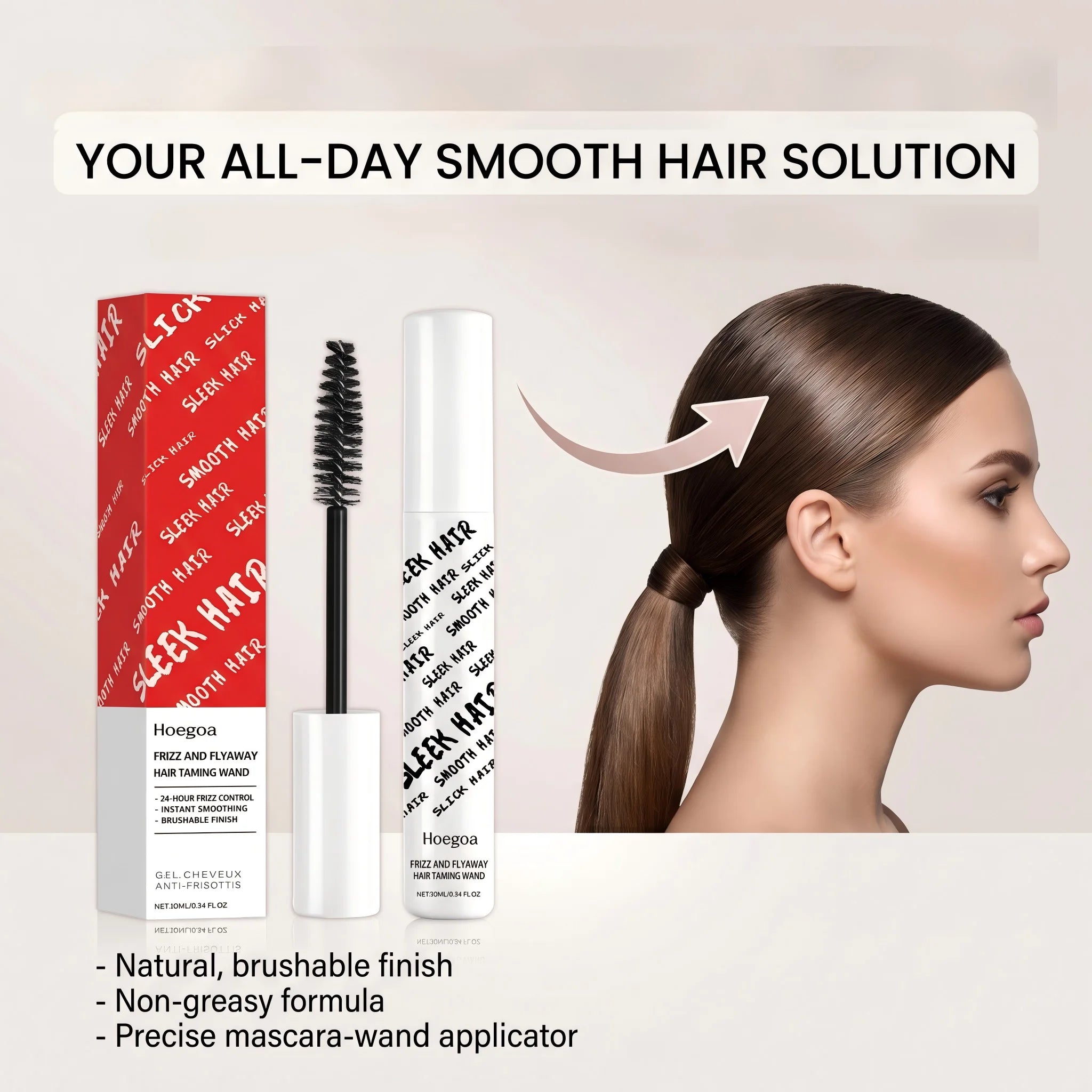 Anti Frizz Hair Finishing Stick Flyaway Taming Wand - 8