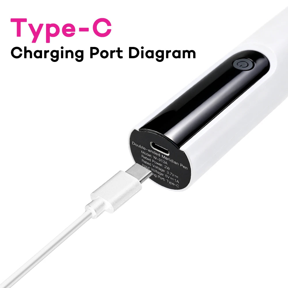 Multifunctional Electric Double Head Meridian Massage Pen - 13