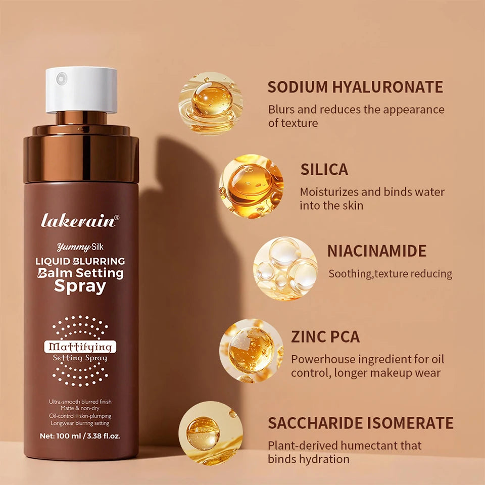 Liquid Blurring Balm Setting Spray Long Lasting Matte Makeup Fixer