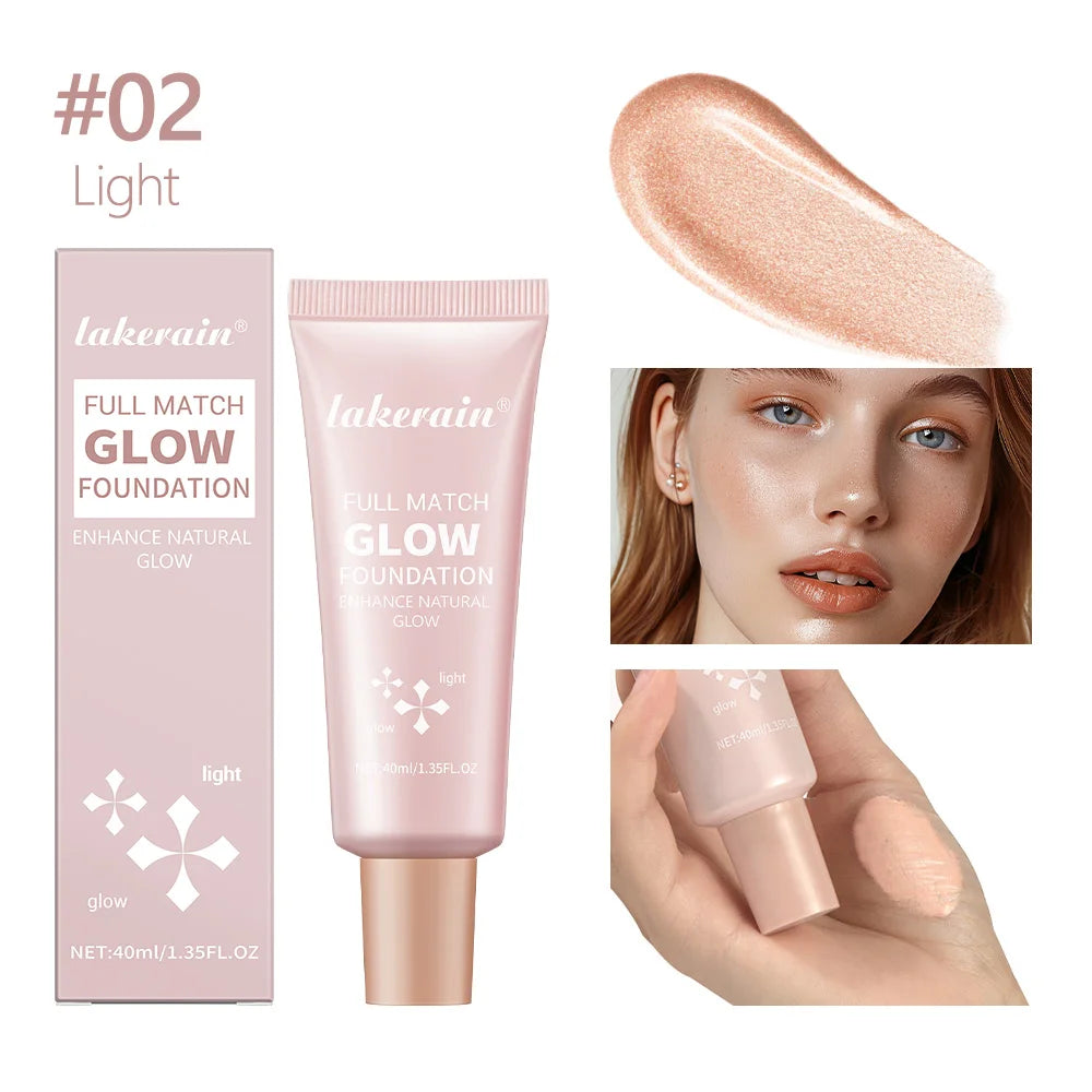 Glowing Liquid Foundation Moisturizing Highlighter Makeup Base
