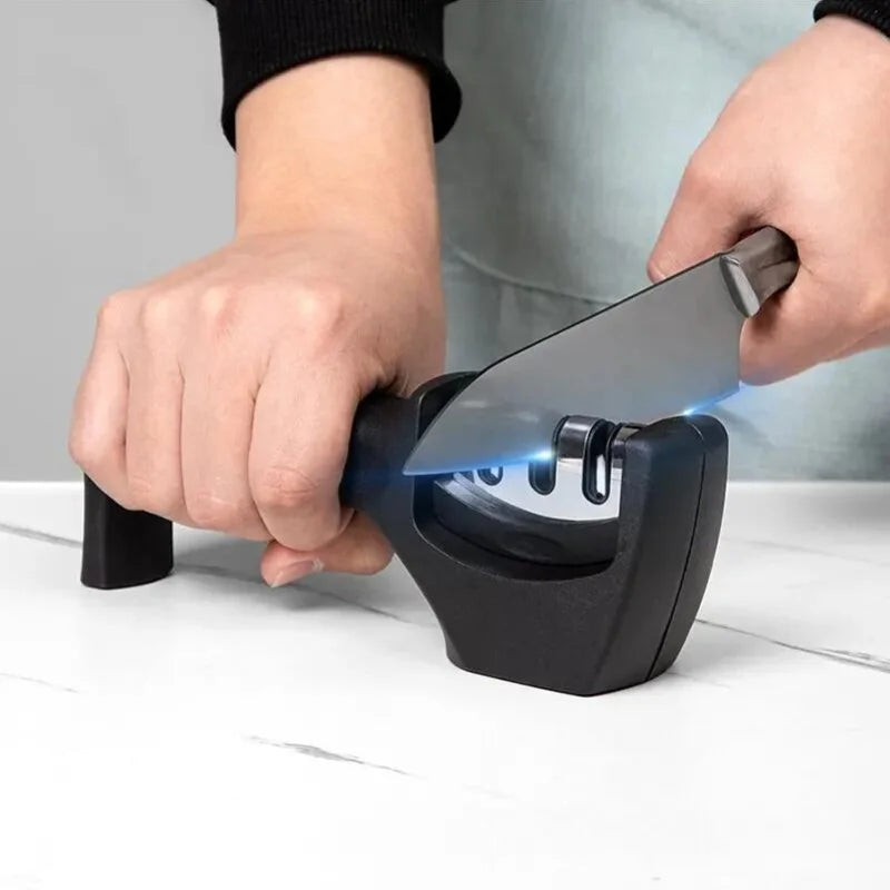 3 Stage Knife Sharpener Handheld Kitchen Blade Sharpening Tool