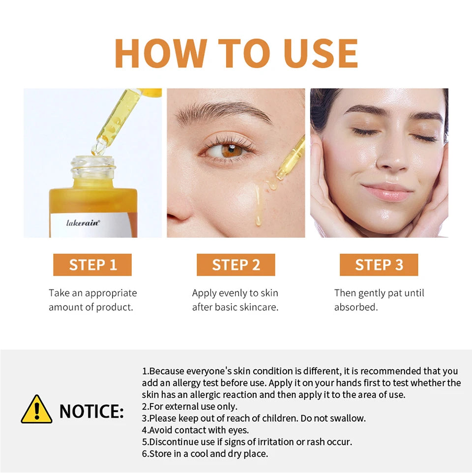 Kojic Acid Turmeric Niacinamide Glow Serum Brightening Facial Care - 16