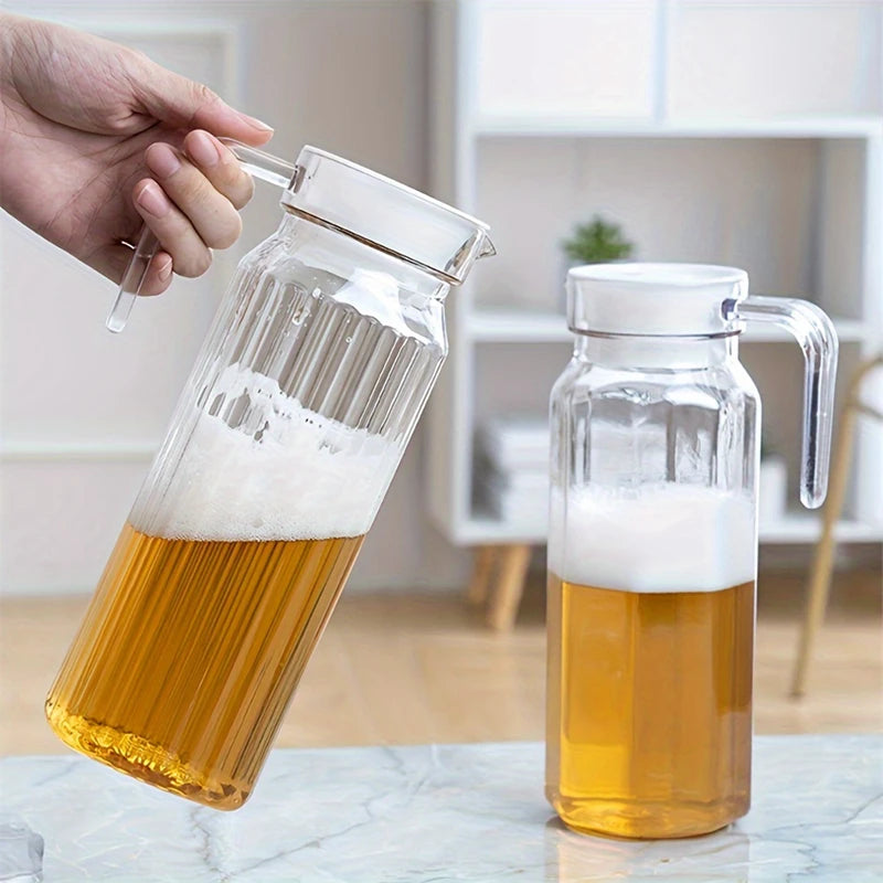 1.1L Transparent Plastic Water Jug Fridge Juice Pitcher Drink Dispenser - 6