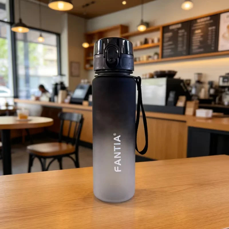 Fantia Frosted Gradient Sports Water Bottle Leak Proof Fitness Flask - 15