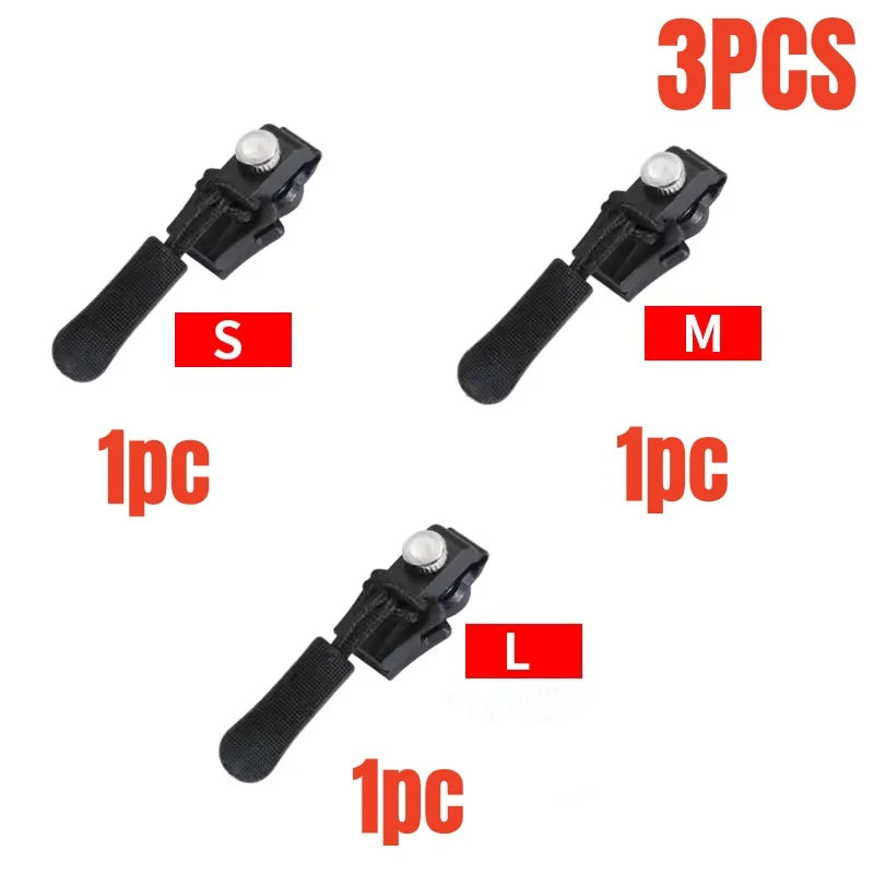 Universal Zipper Repair Kit Detachable Zipper Slider Replacement Puller - 15