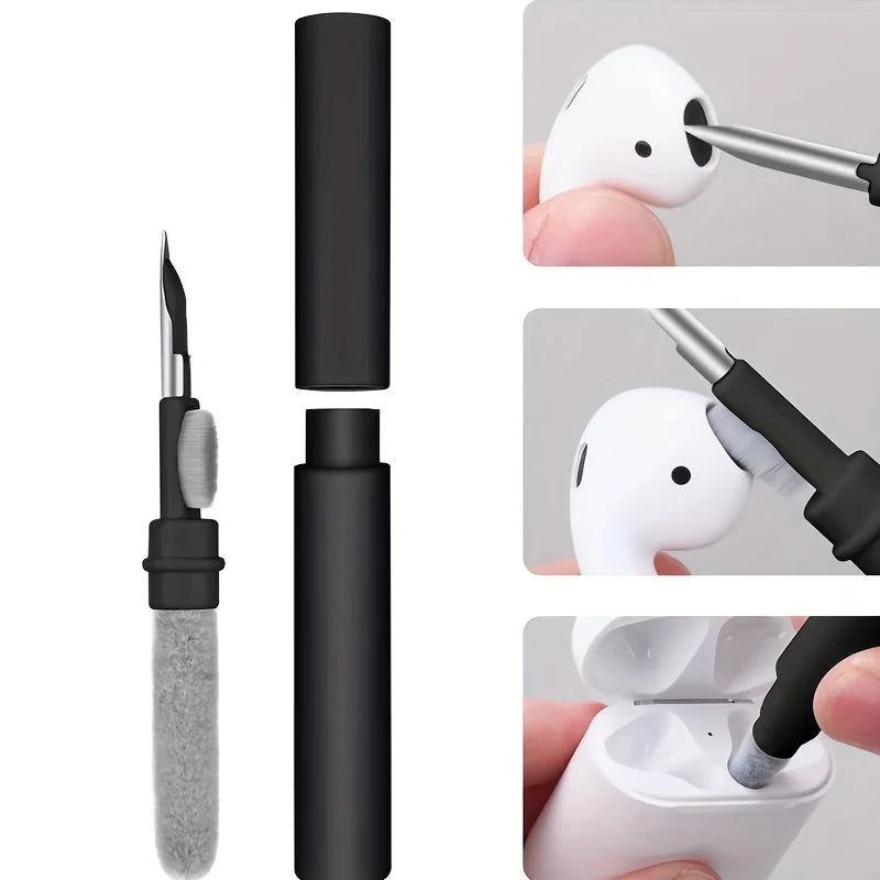 Bluetooth Earbuds Cleaning Pen Multipurpose Earphone Case Dust Brush - 1