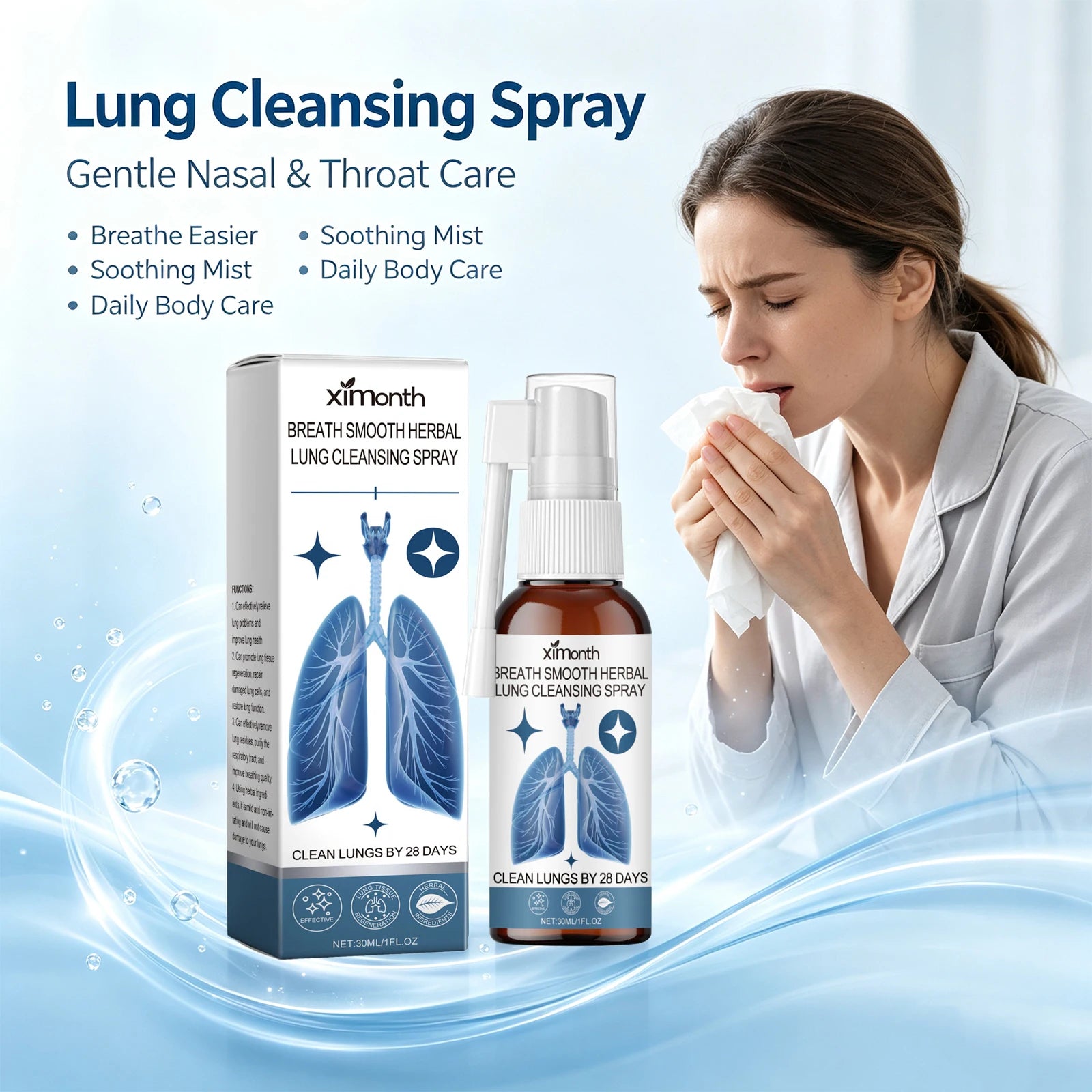 Ximonth Herbal Nasal & Throat Cleansing Care Spray - 2