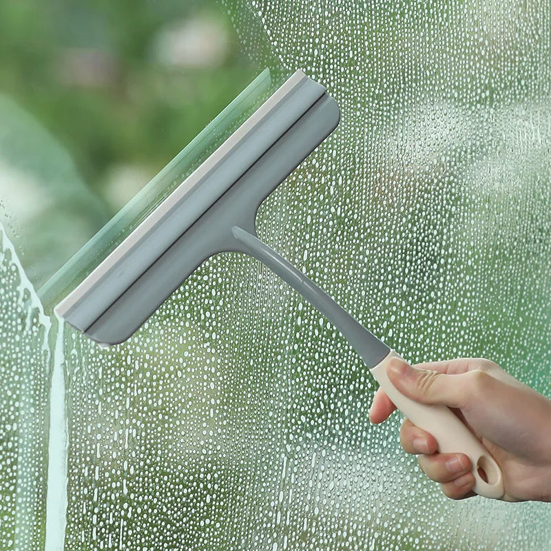 Silicone Squeegee Window Cleaner Multi-Purpose Glass Wiper Scraper Tool - 19