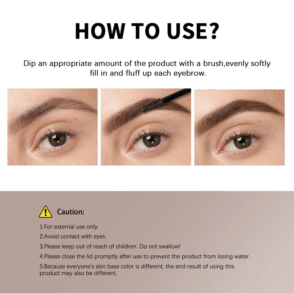Waterproof Eyebrow Mousse Volumizing Fluffy Brow Gel - 13