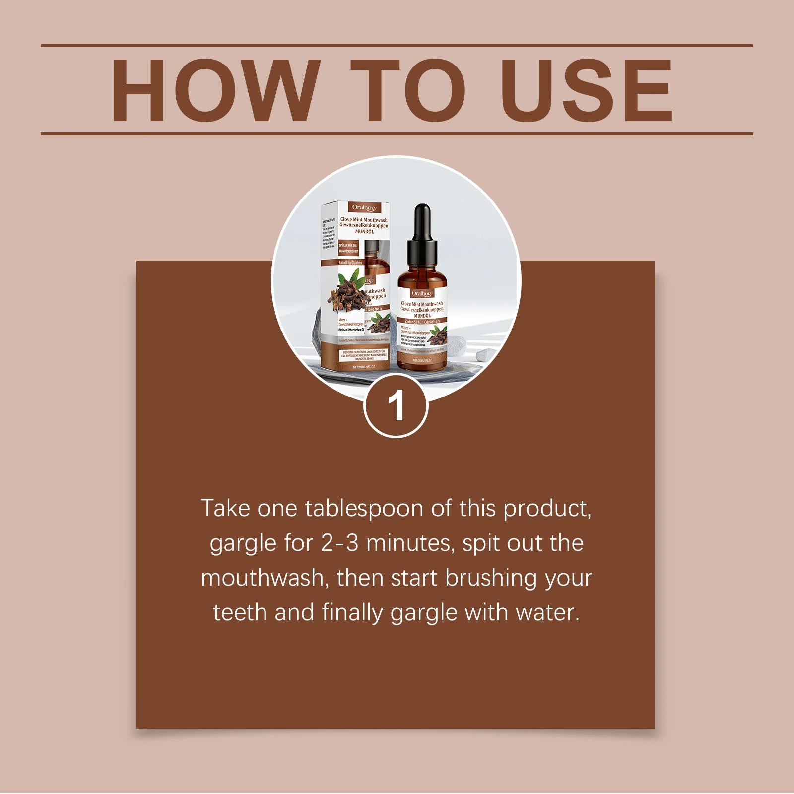 Clove Mint Mouthwash Liquid Toothpaste for Fresh Breath Oral Care - 21