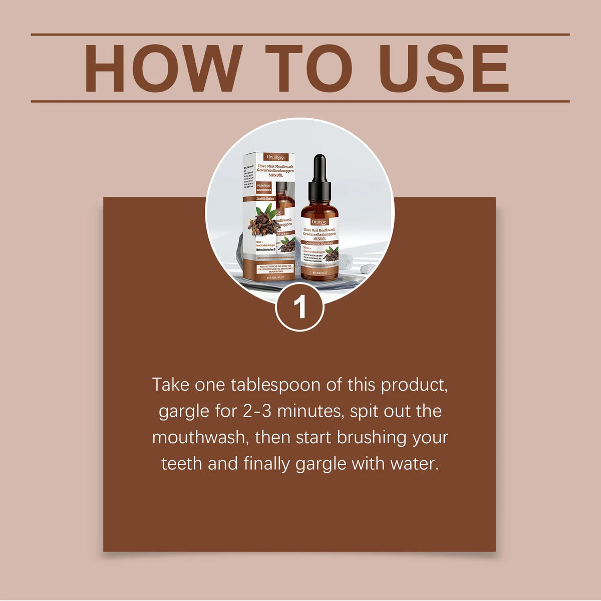 Clove Mint Mouthwash Liquid Toothpaste for Fresh Breath Oral Care