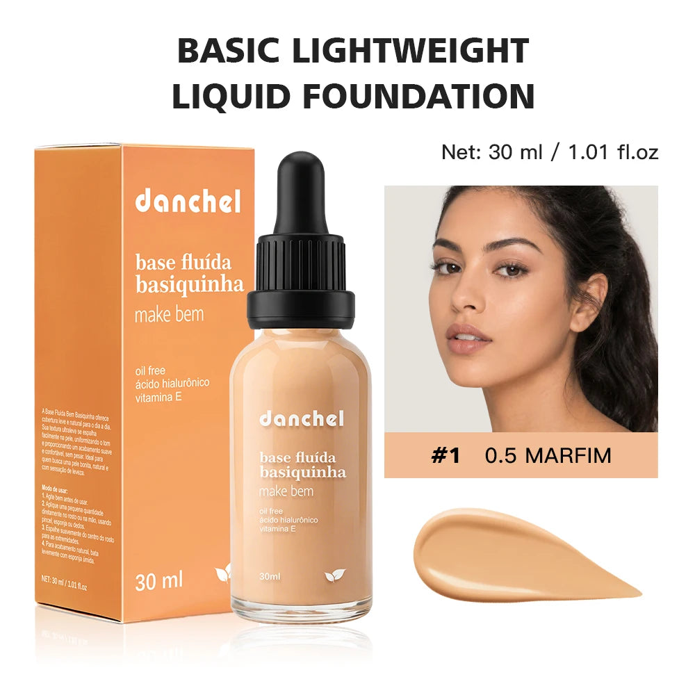 Danchel Lightweight Liquid Foundation Matte Soft Makeup - 23