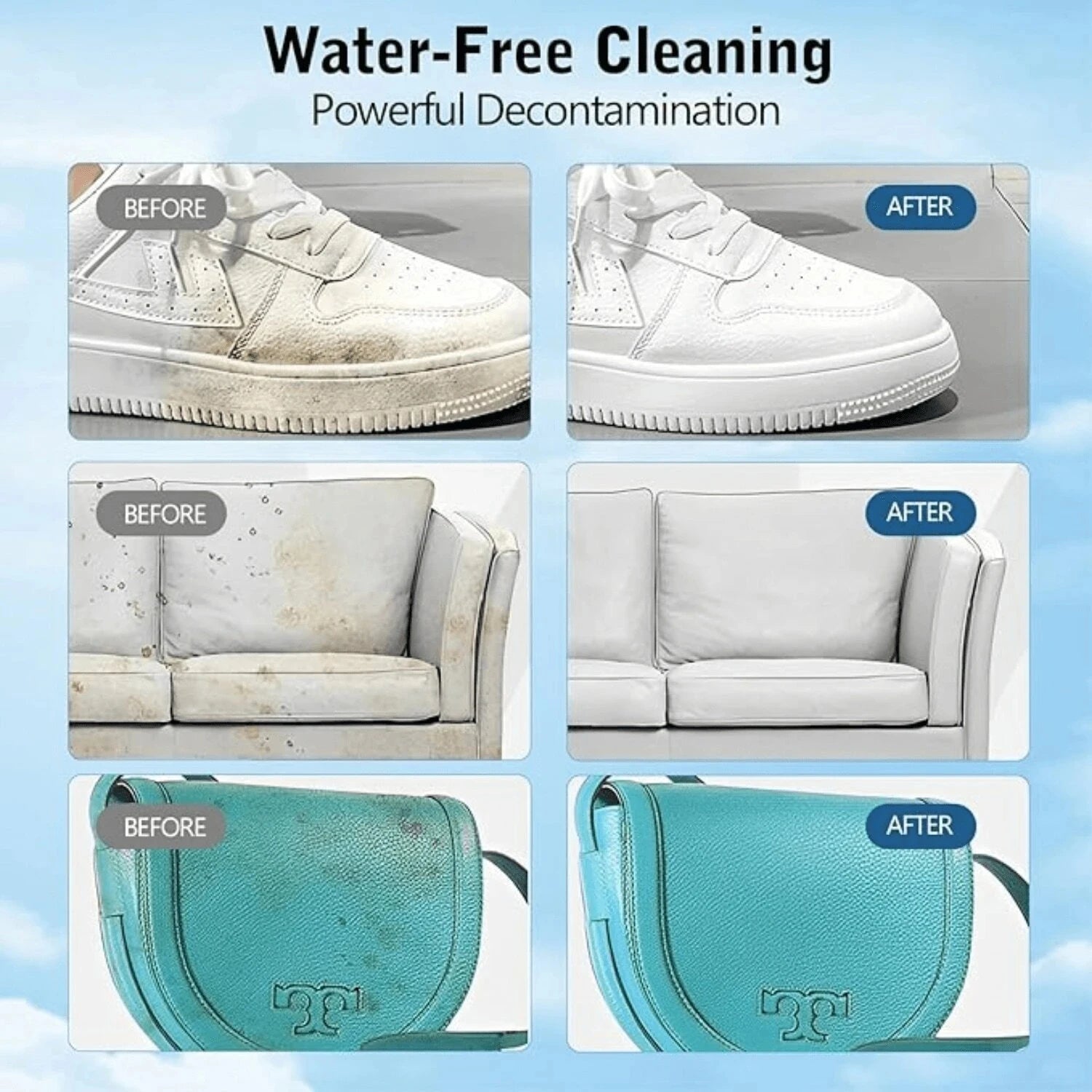Multifunctional White Shoe Cleaning Cream Stain Remover with Sponge - 8