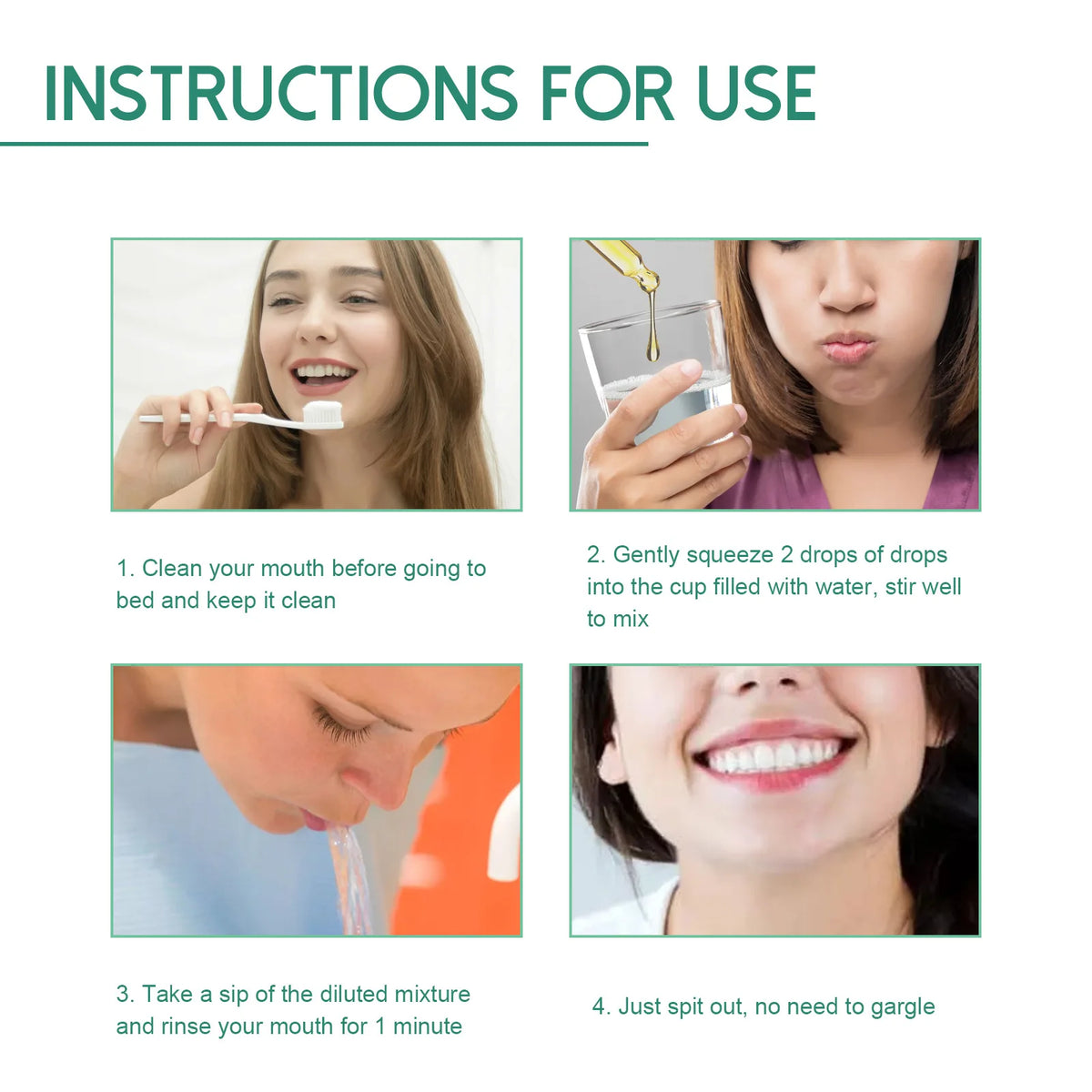 Toothache Relief Drops Plaque Stain Gum Pain Cure Oral Care