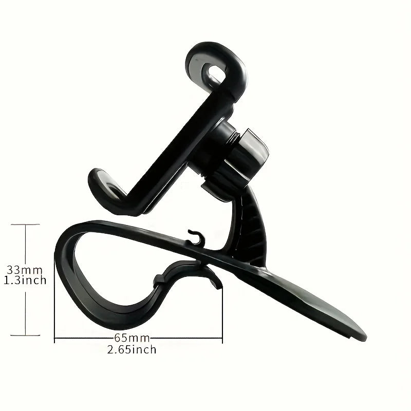 Car Dashboard Phone Holder Clip Rotary Navigation Mount Stand