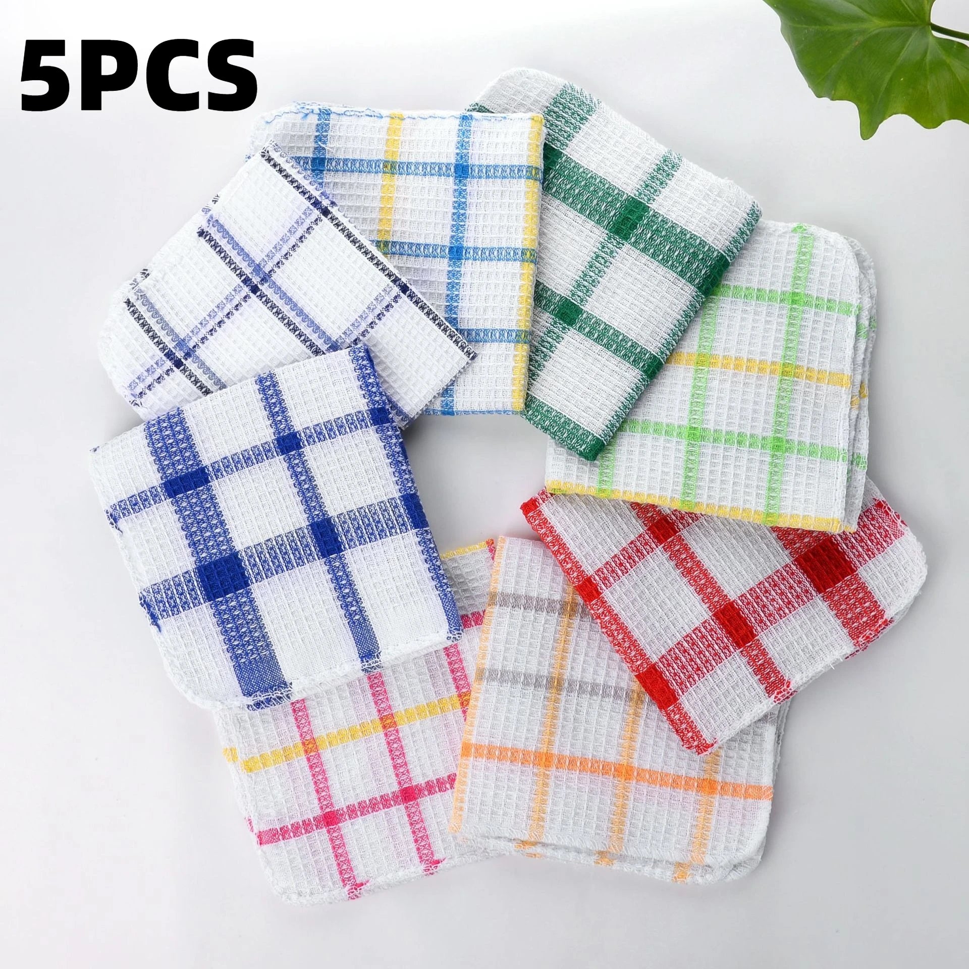 Waffle Weave Kitchen Towels Absorbent Dish Cloths Set for Cleaning - 12