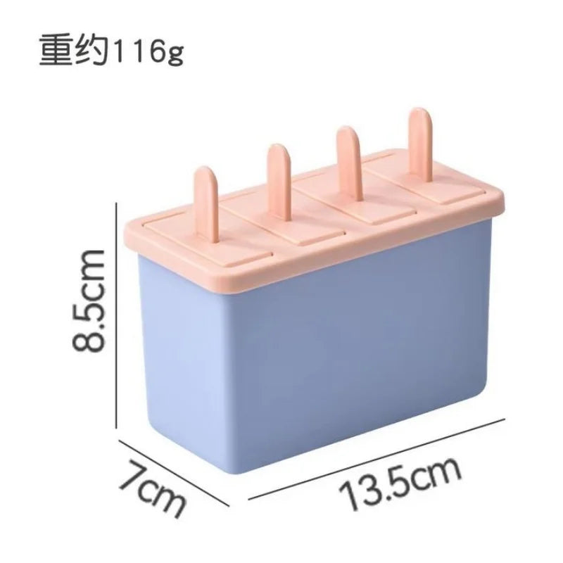 Reusable Popsicle Mold Set Homemade Ice Cream Maker with Lid