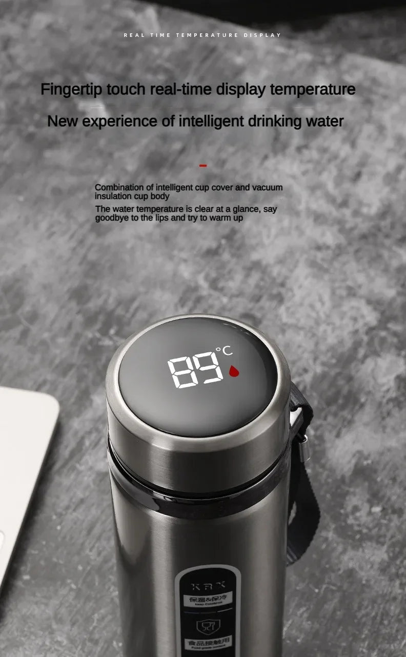 SoftAura Smart Thermos Bottle LED Temperature Display Vacuum Flask 500ml - 7