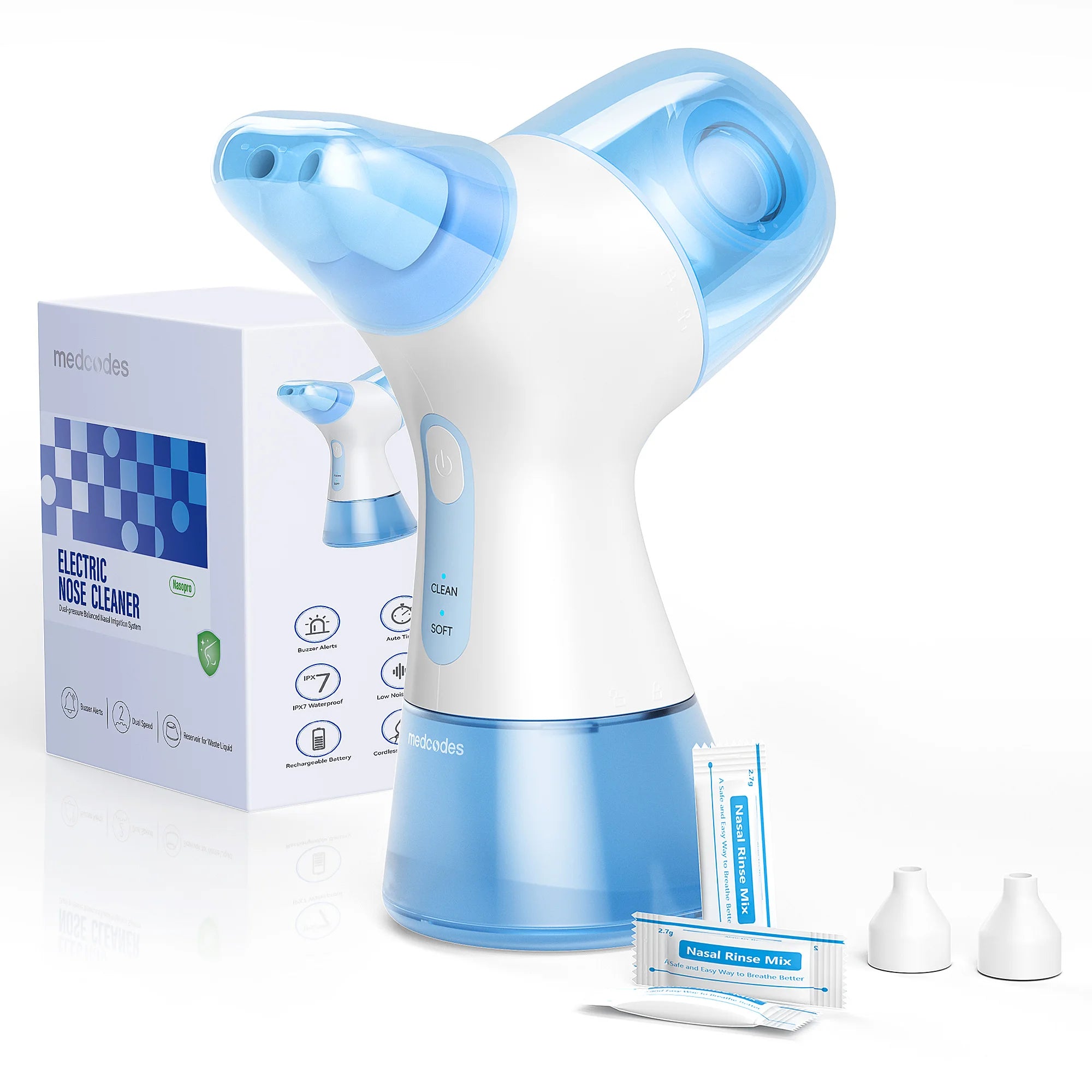 Electric Nasal Irrigation System Sinus Rinse Machine Nose Cleaner - 8