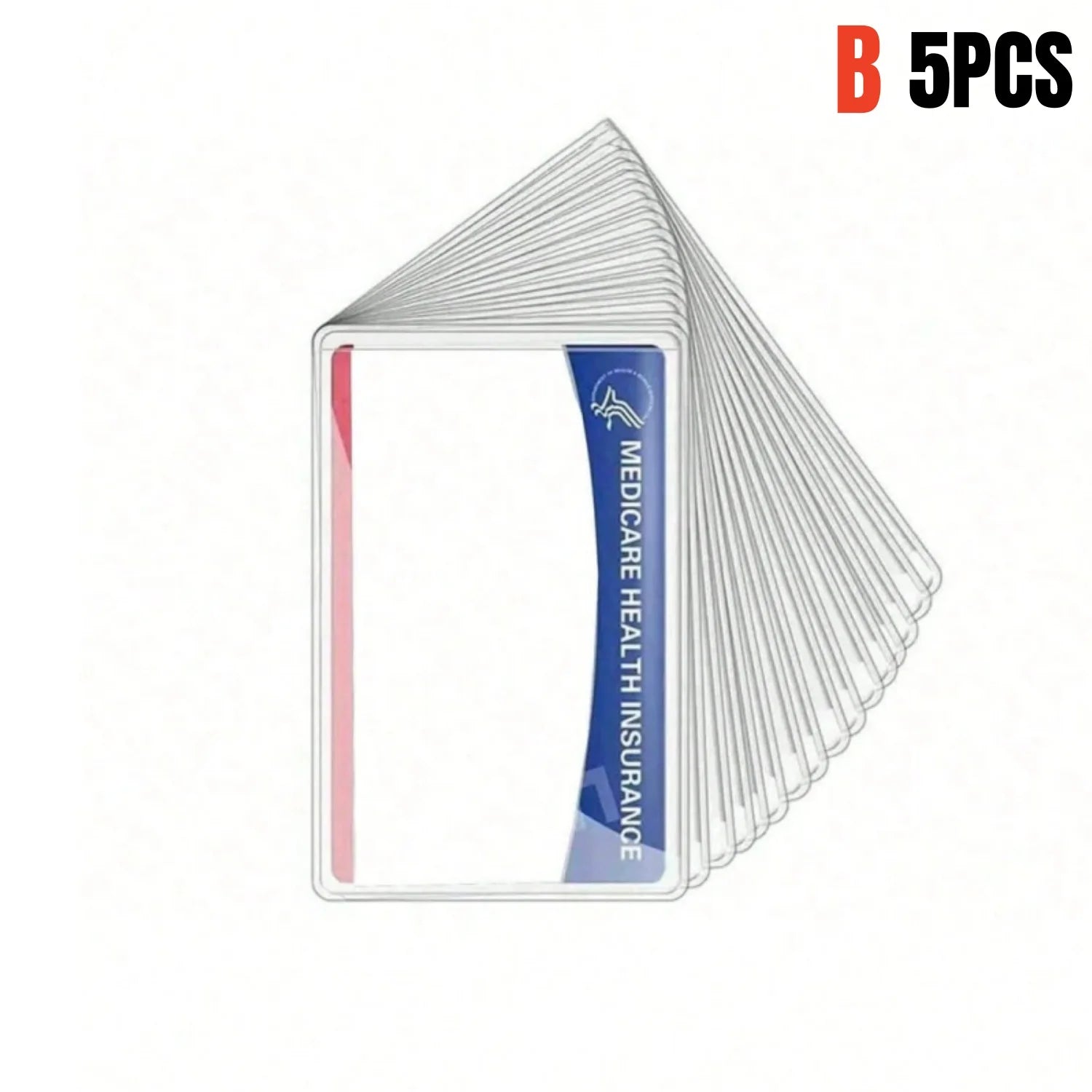 Clear PVC Card Protector Sleeves Waterproof ID and Credit Card Covers - 11