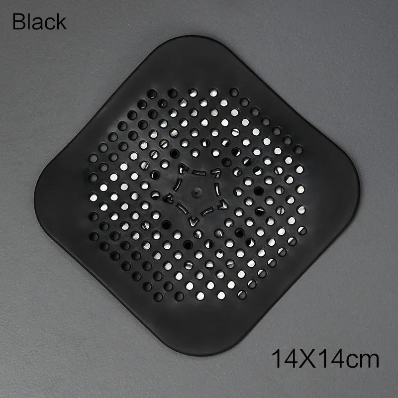 3 Pack Silicone Drain Hair Catcher Sink Strainer and Shower Plug Set - 10