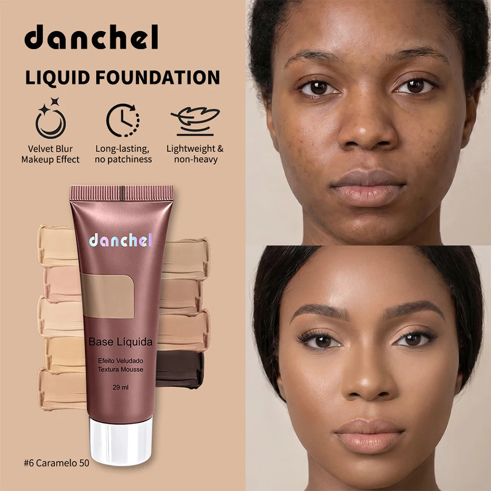 Liquid Foundation Long Lasting Velvet Matte Face Makeup Base - 7