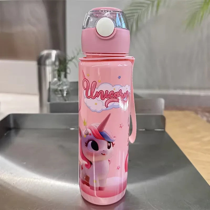 Cute Unicorn Space Cup BPA Free Portable Water Bottle for Kids 700ml