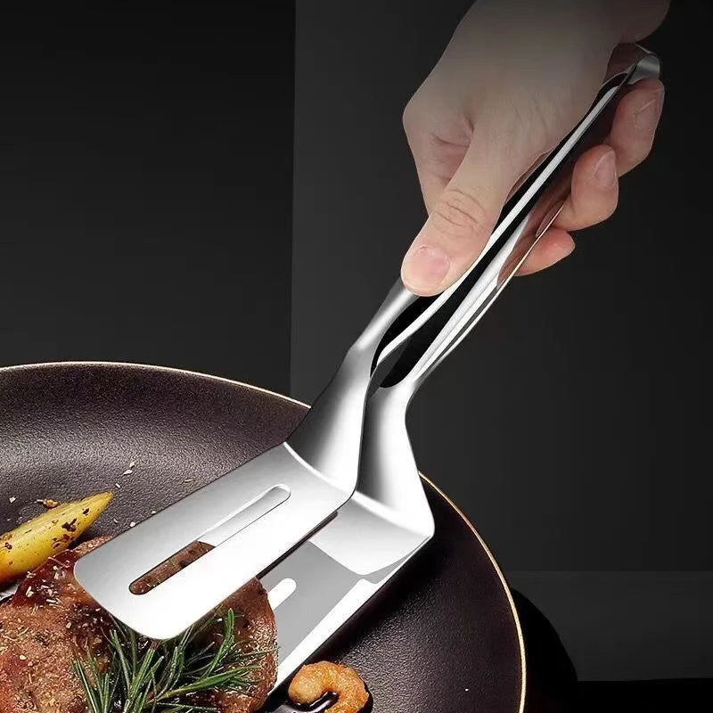 Stainless Steel Steak Spatula Tongs Multifunctional Kitchen Grill Clamp - 1