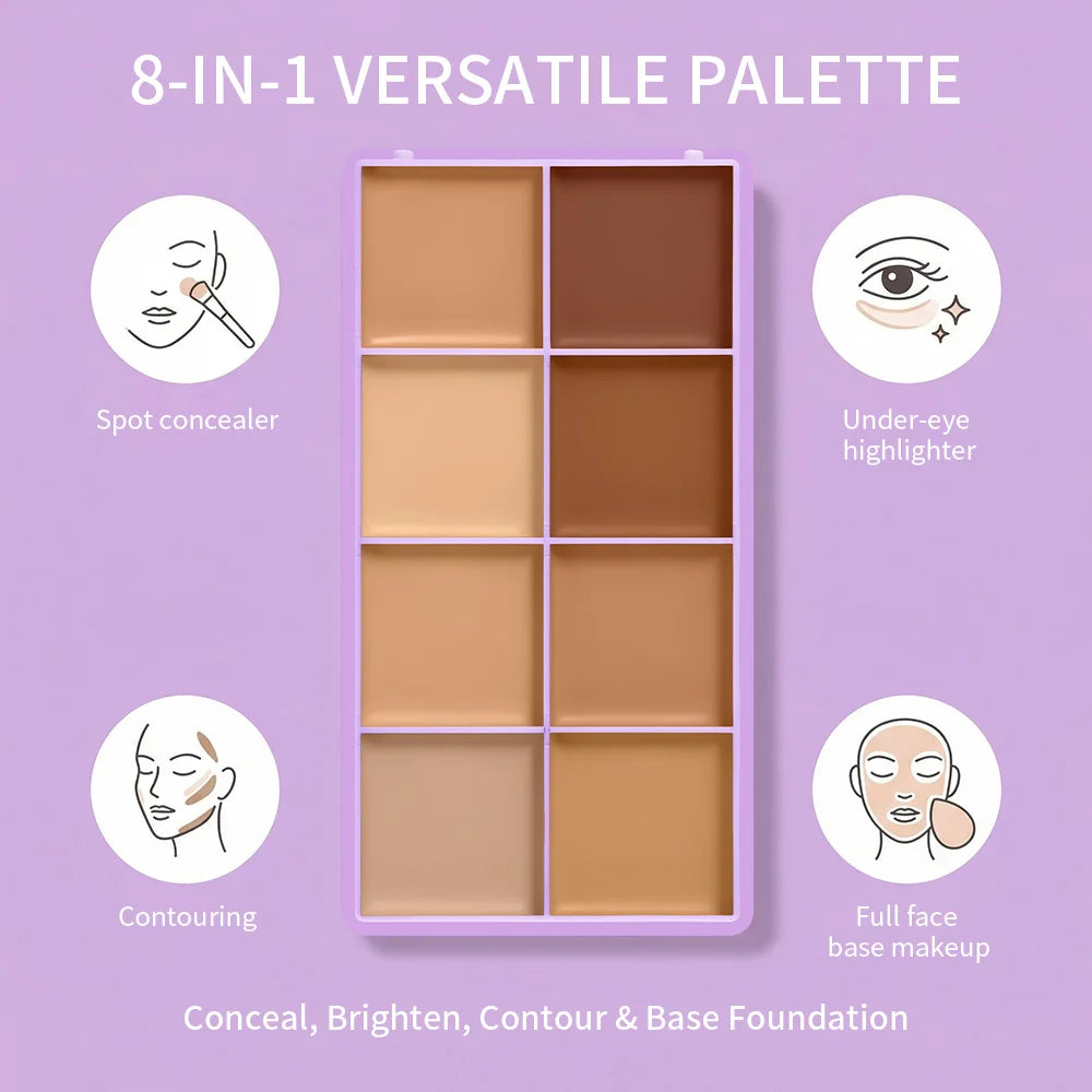 Cream Concealer Palette Long Wear Full Coverage Makeup