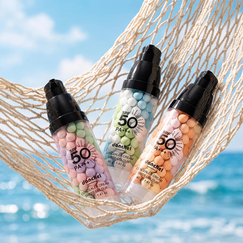 3 Color Correcting Concealer Cream SPF50 Makeup Primer Base