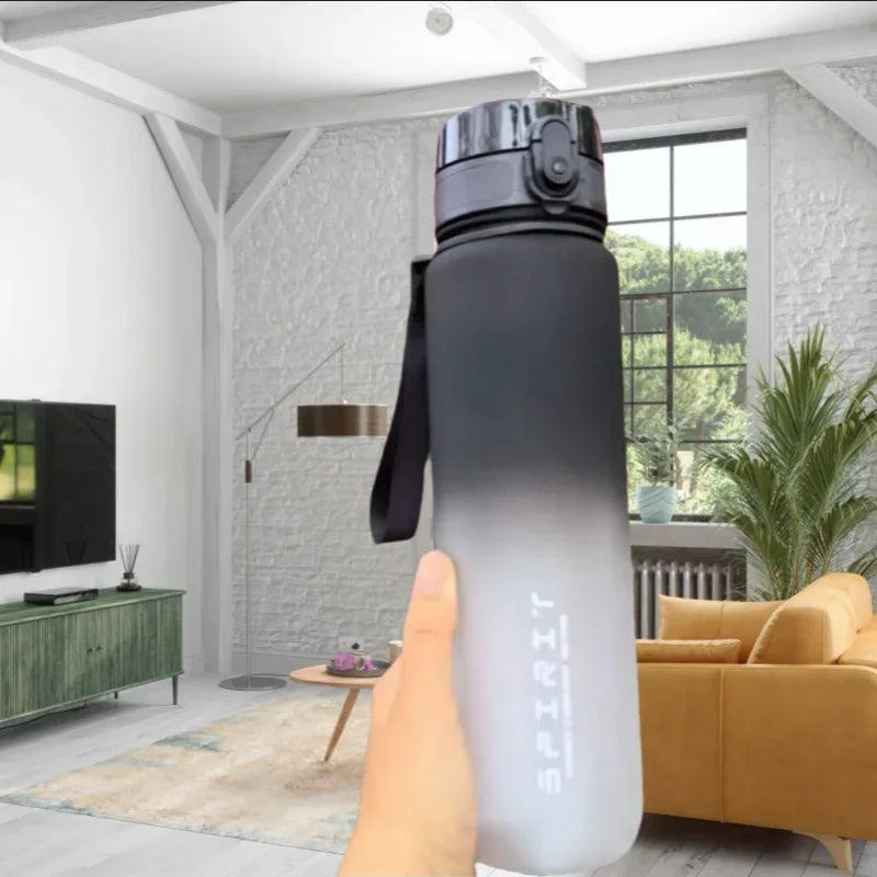 Leak Proof Sports Water Bottle Portable Gym Fitness Jug 500ml 1000ml