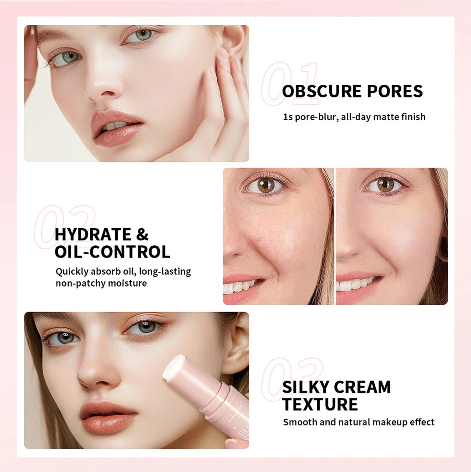 Blur Stick Invisible Pore Primer Matte Face Primer Makeup Base