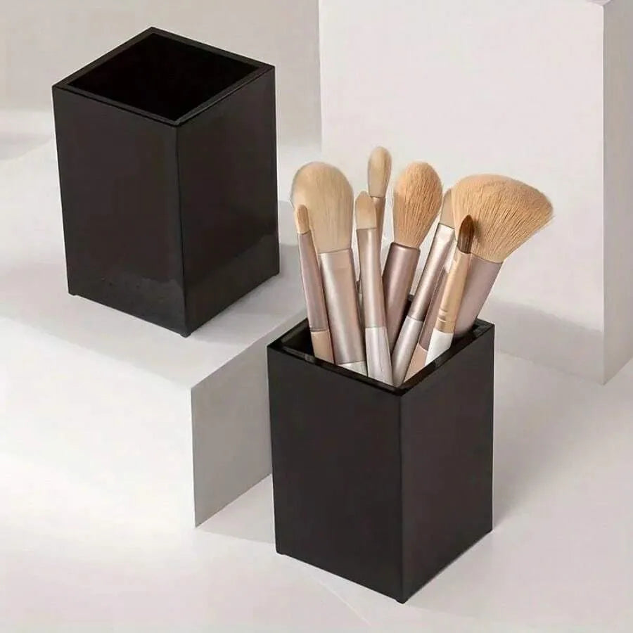 Acrylic Makeup Brush Holder Desk Organizer Cosmetic Storage Case